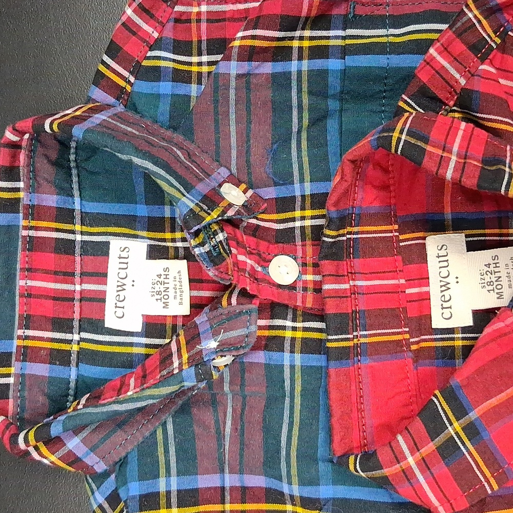 Crewcuts Multicolor Plaid Kids Button Down Shirt